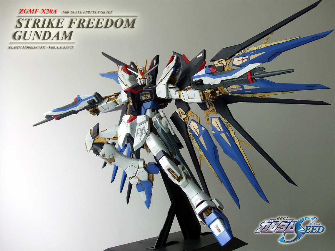 Bandai Perfect Grade Action Figure Bandai Hobby Strike Freedom Gundam Toys Games Hobbies