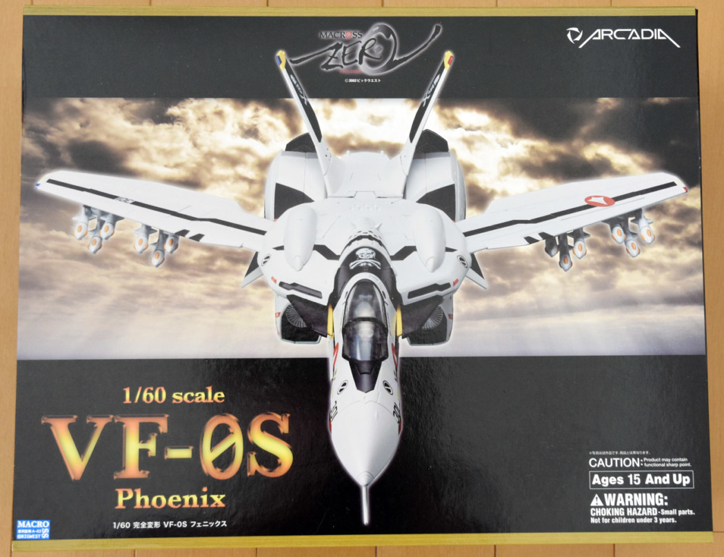 1/60 Macross Zero VF-0S Phoenix Transformable by Arcadia (Part 1: Unbox)