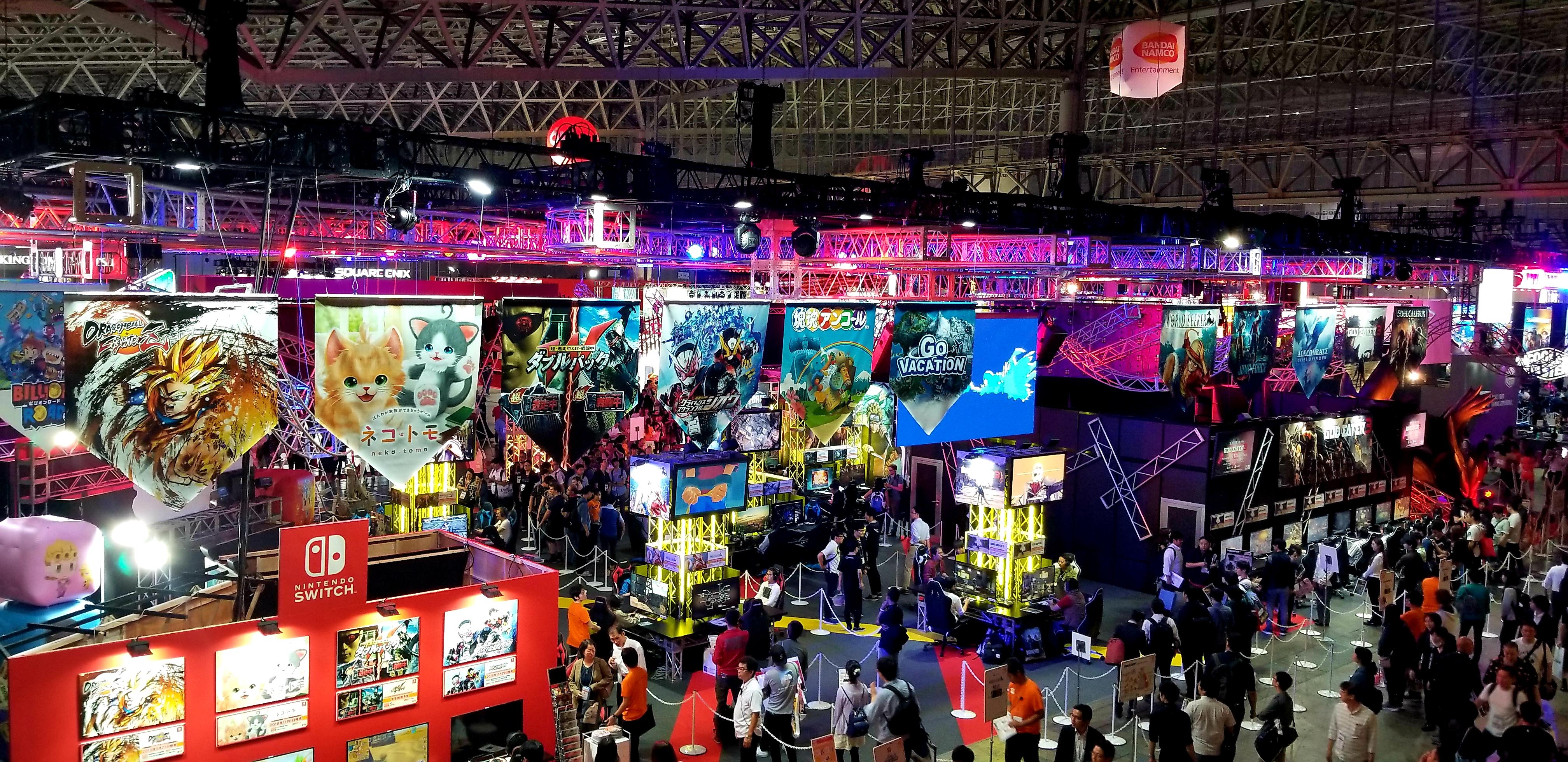 The floor at the Tokyo Game Show 2018