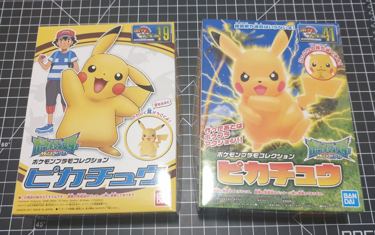 Pokemon Plamo Collection Pikachu N.19 and N.41 (Part 1) 