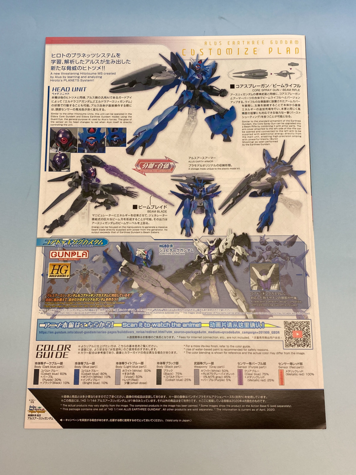 1/144 HGBD:R Alus Earthree Gundam