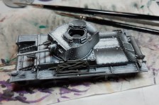 1/48 Pz Kpfw 38(t) Mini Diorama – Part 5 – Painting the Tank – Panzergrau